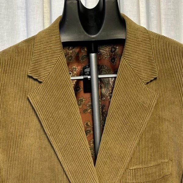 Lauren Ralph Lauren Mens Golden Brown Corduroy Coat - Image 2