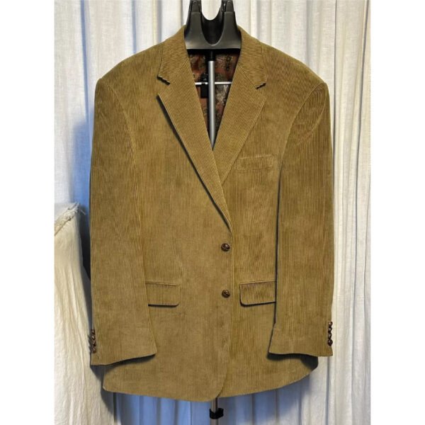 Lauren Ralph Lauren Mens Golden Brown Corduroy Coat