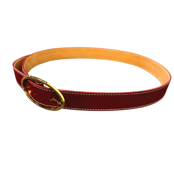 Loro Piana  buckle belt color deep kummel/sun gold (POAI) - Image 2