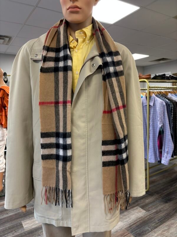 Check Cashmere Scarf