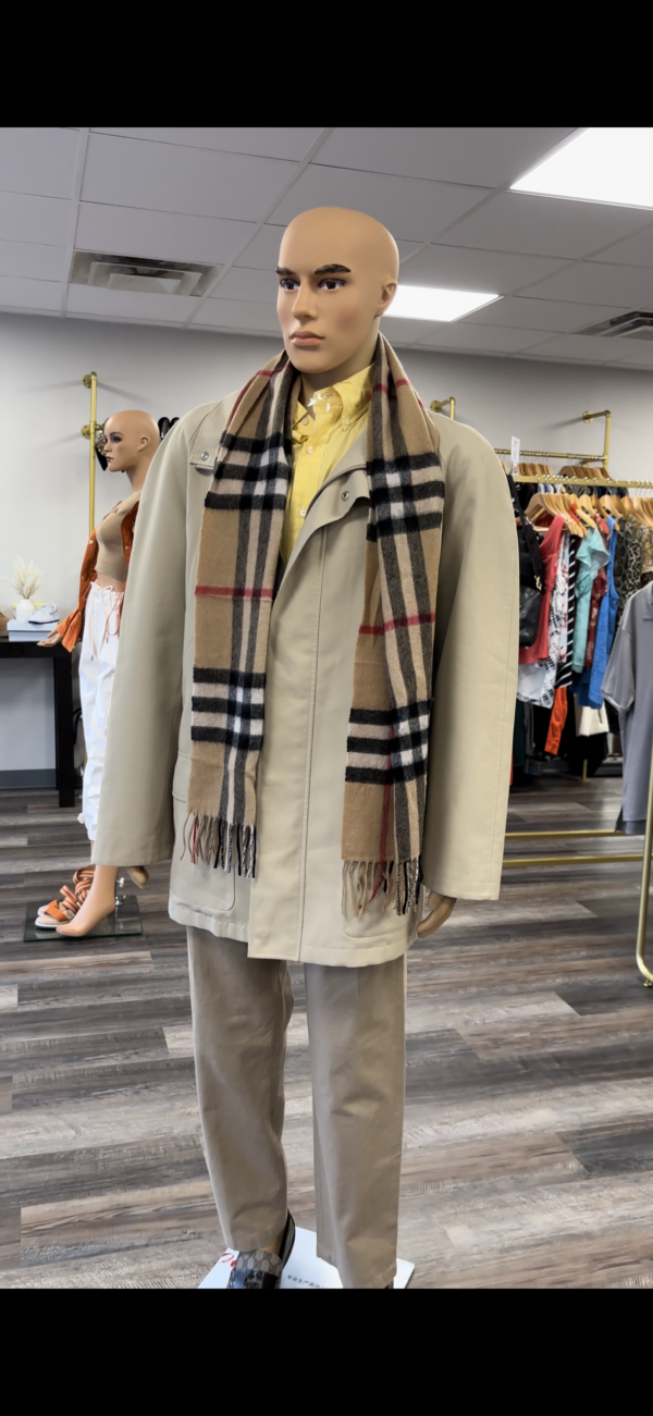 Check Cashmere Scarf - Image 2