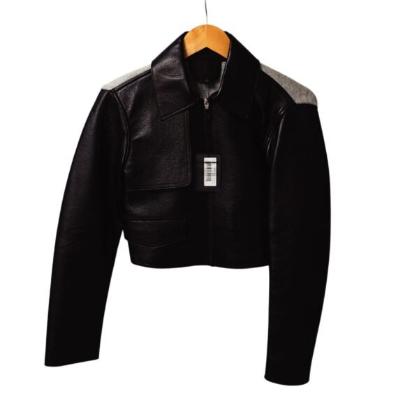 Alexander Wang Leather Crop Biker Jacket